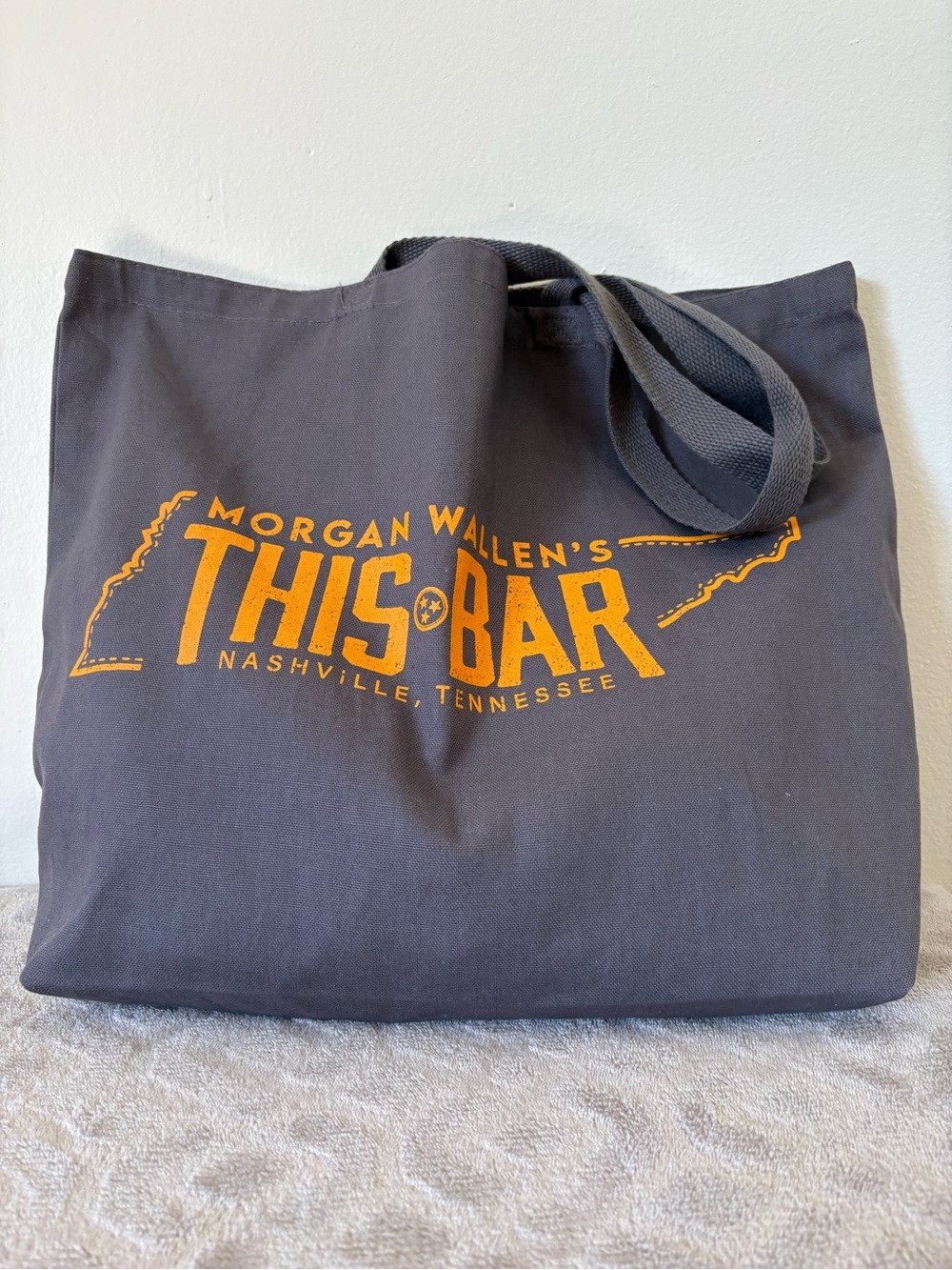 Morgan Wallen's This Bar Nashville TN Canvas Tote Bag
